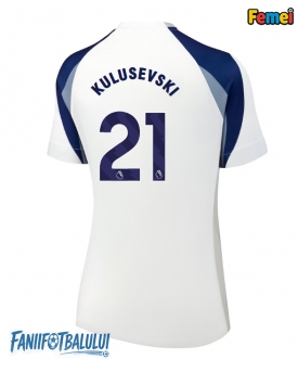 Tottenham Hotspur Dejan Kulusevski #21 Tricou Fotbal Replică 2025-26 Femei Acasa